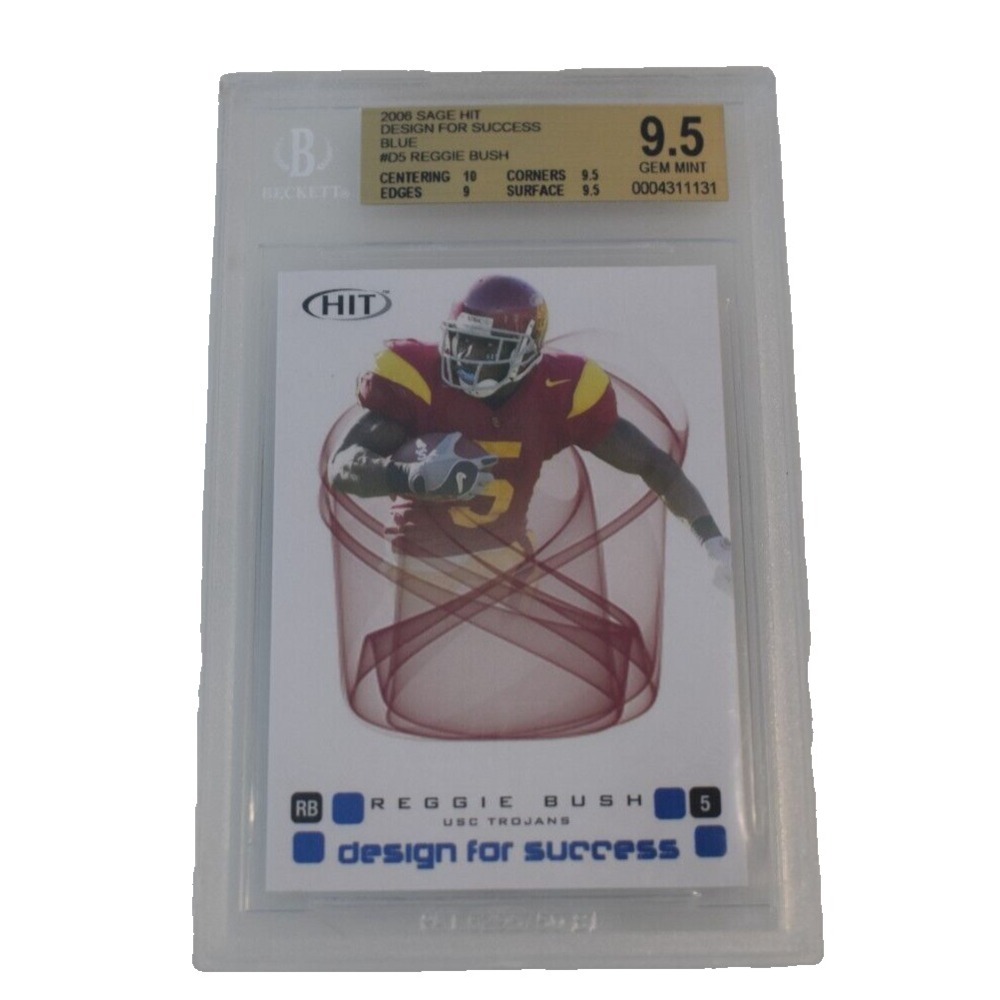 2006 SAGE Hit Design for Success Reggie Bush #D-5 Rookie RC BGS 9.5 Gem Mint